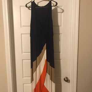 Long multi color maxi dress